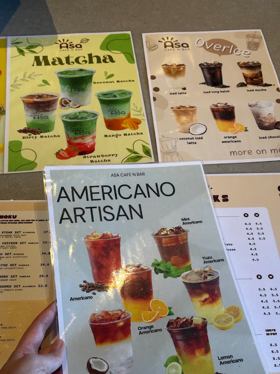 Menu, Asa | Japanese Restaurant n Bar