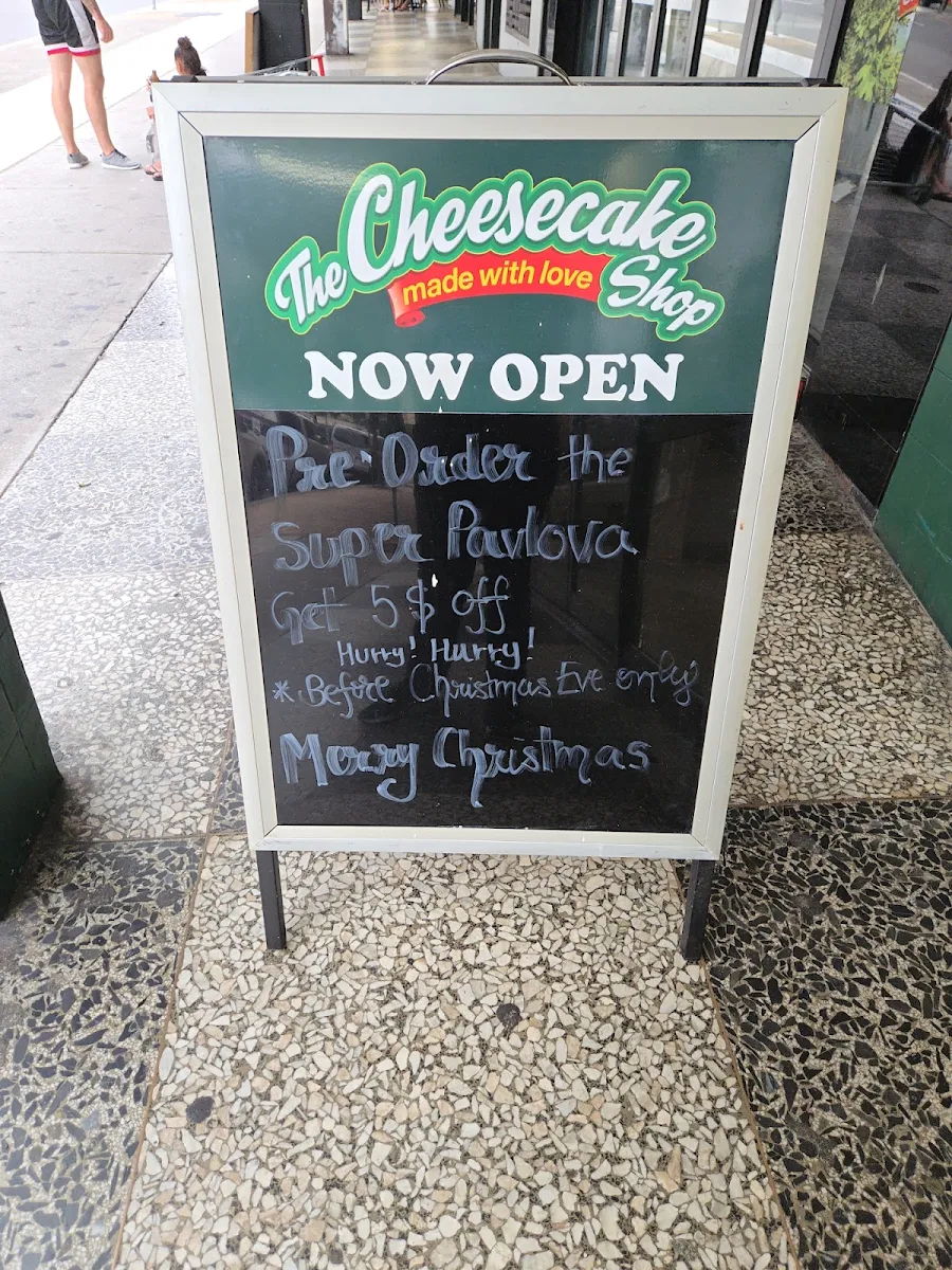 Menu, The Cheesecake Shop Maroubra Junction