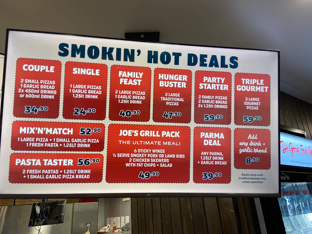 Menu, Smokin' Joe's Pizza & Grill - Patterson Lakes