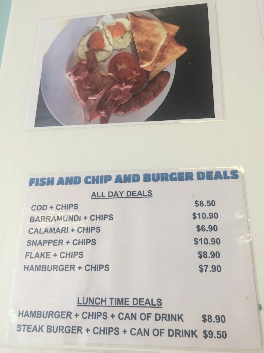 Menu, The Fish Depot