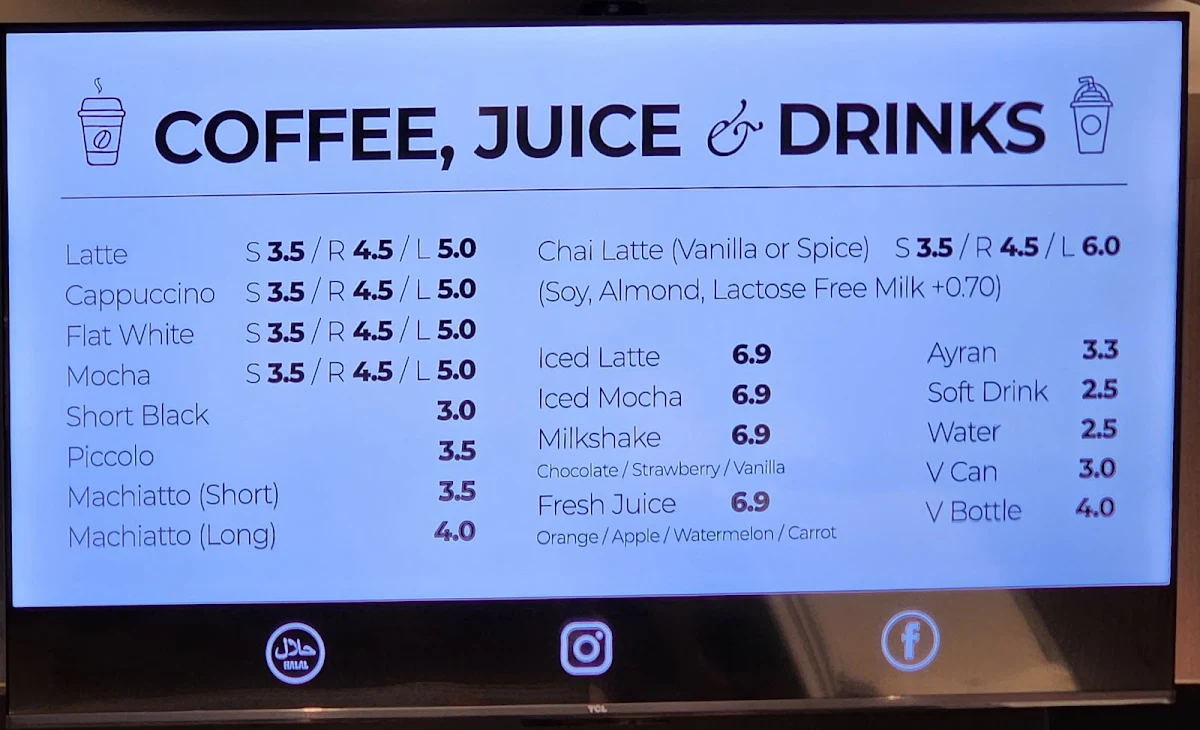Menu, Zet & Zaatar Bakery - Craigieburn