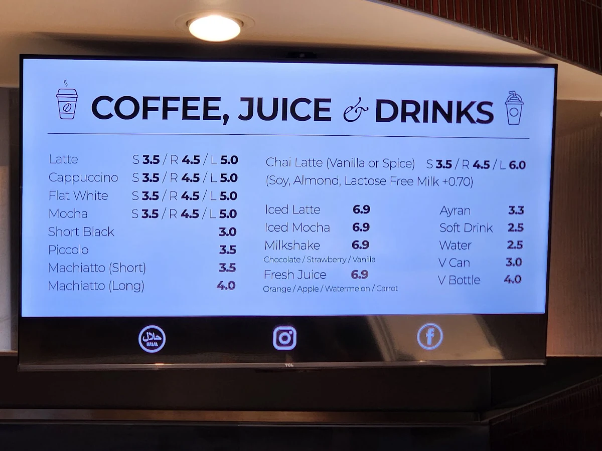 Menu, Zet & Zaatar Bakery - Craigieburn