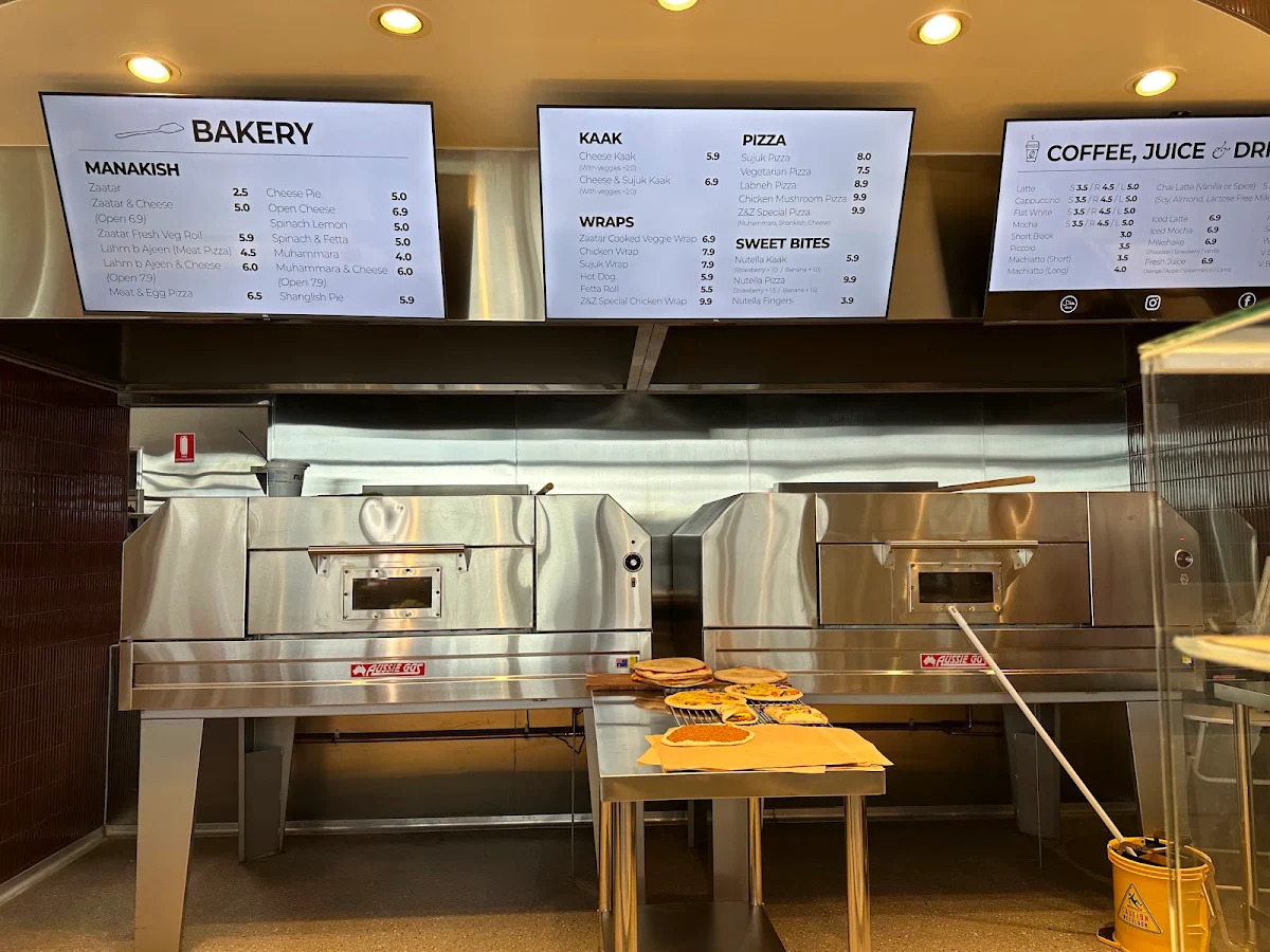 Menu, Zet & Zaatar Bakery - Craigieburn