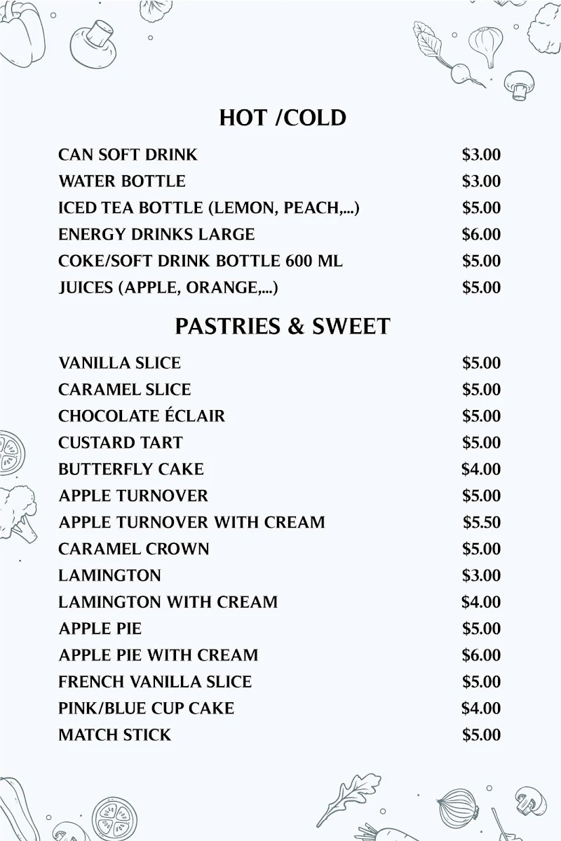 Menu, Farmhouse Bakery Parramatta