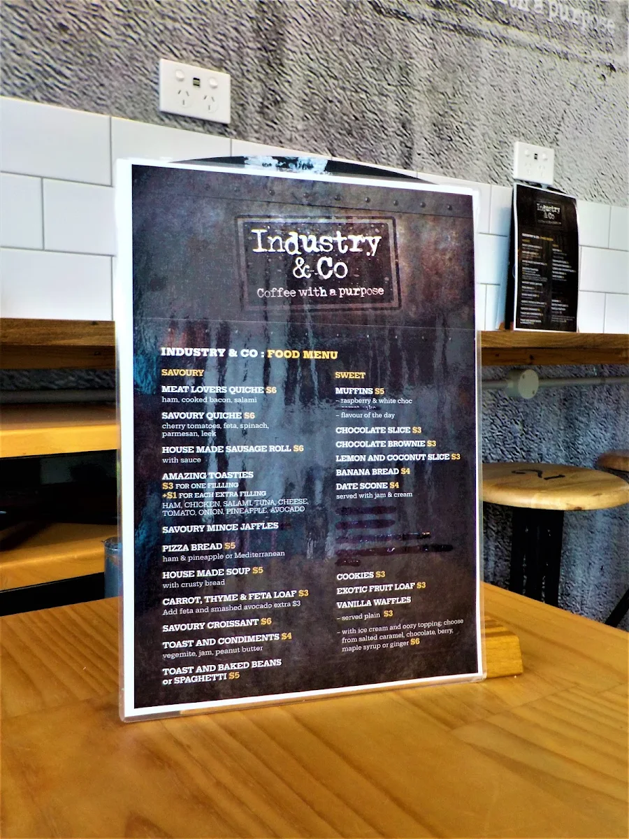 Menu, Industry and Co