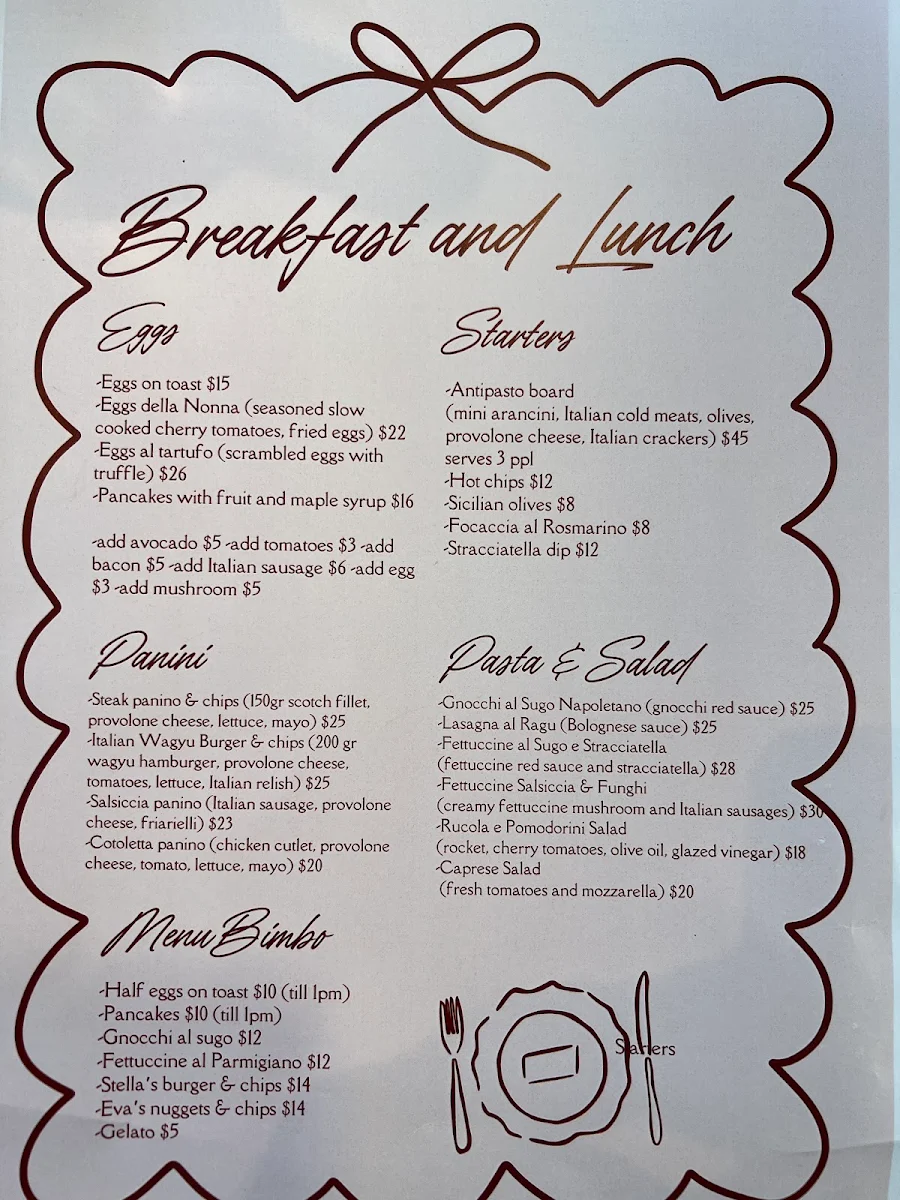 Menu, Mizzica Mangiatoria