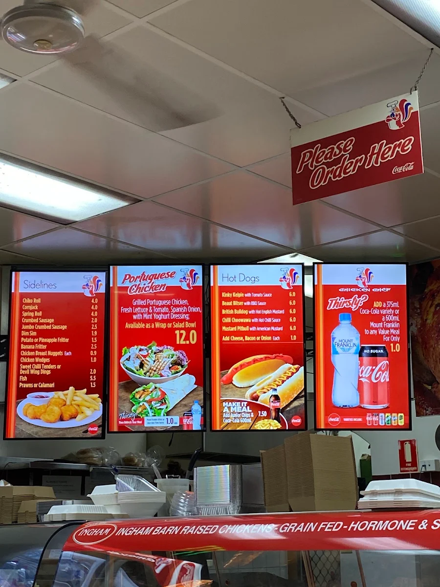 Menu, Chicken Chef