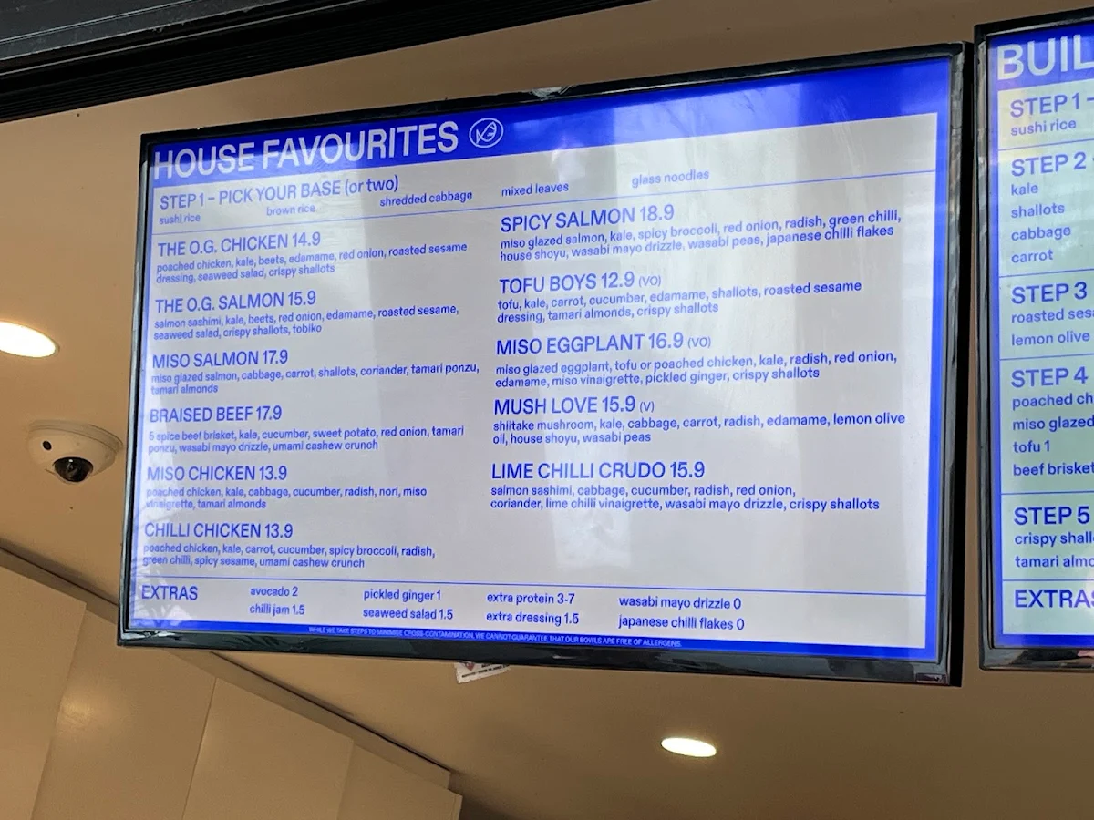 Menu, FISHBOWL - Chatswood