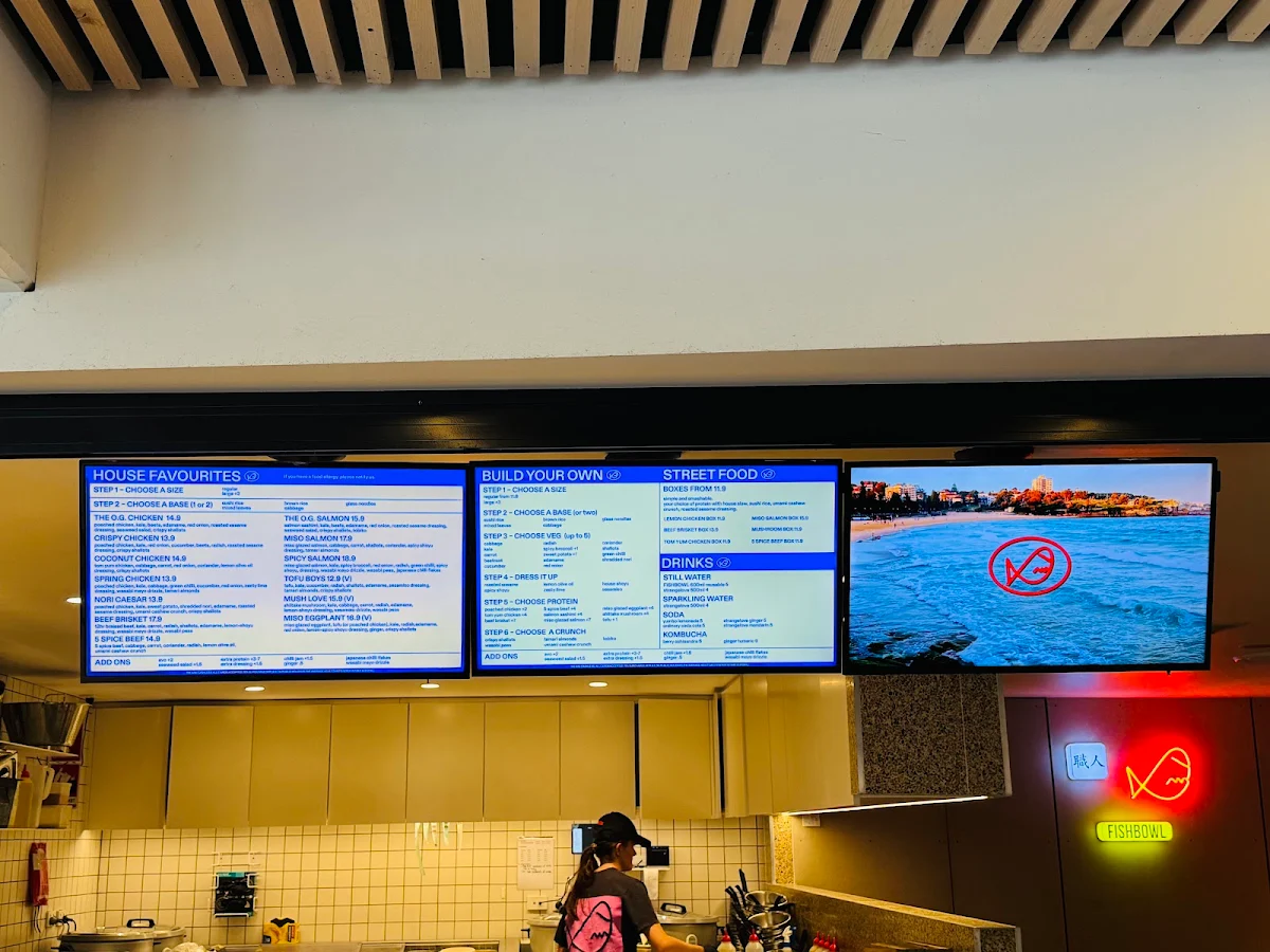 Menu, FISHBOWL - Chatswood