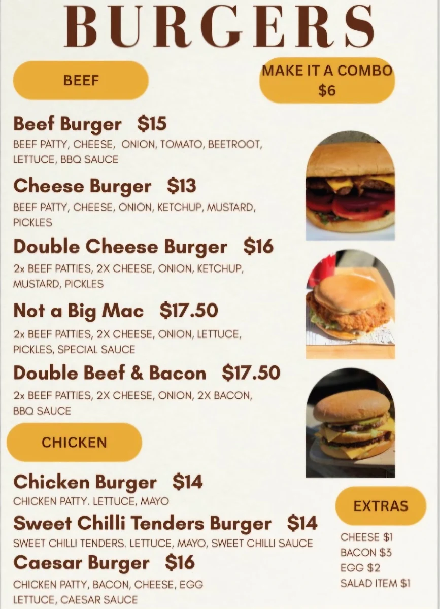 Menu, Smooth Blend Cafe & Catering