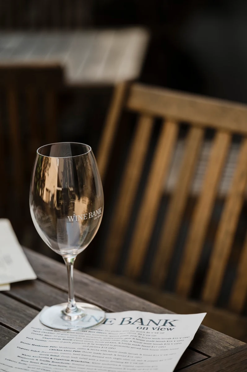 Menu, Wine Bank On View
