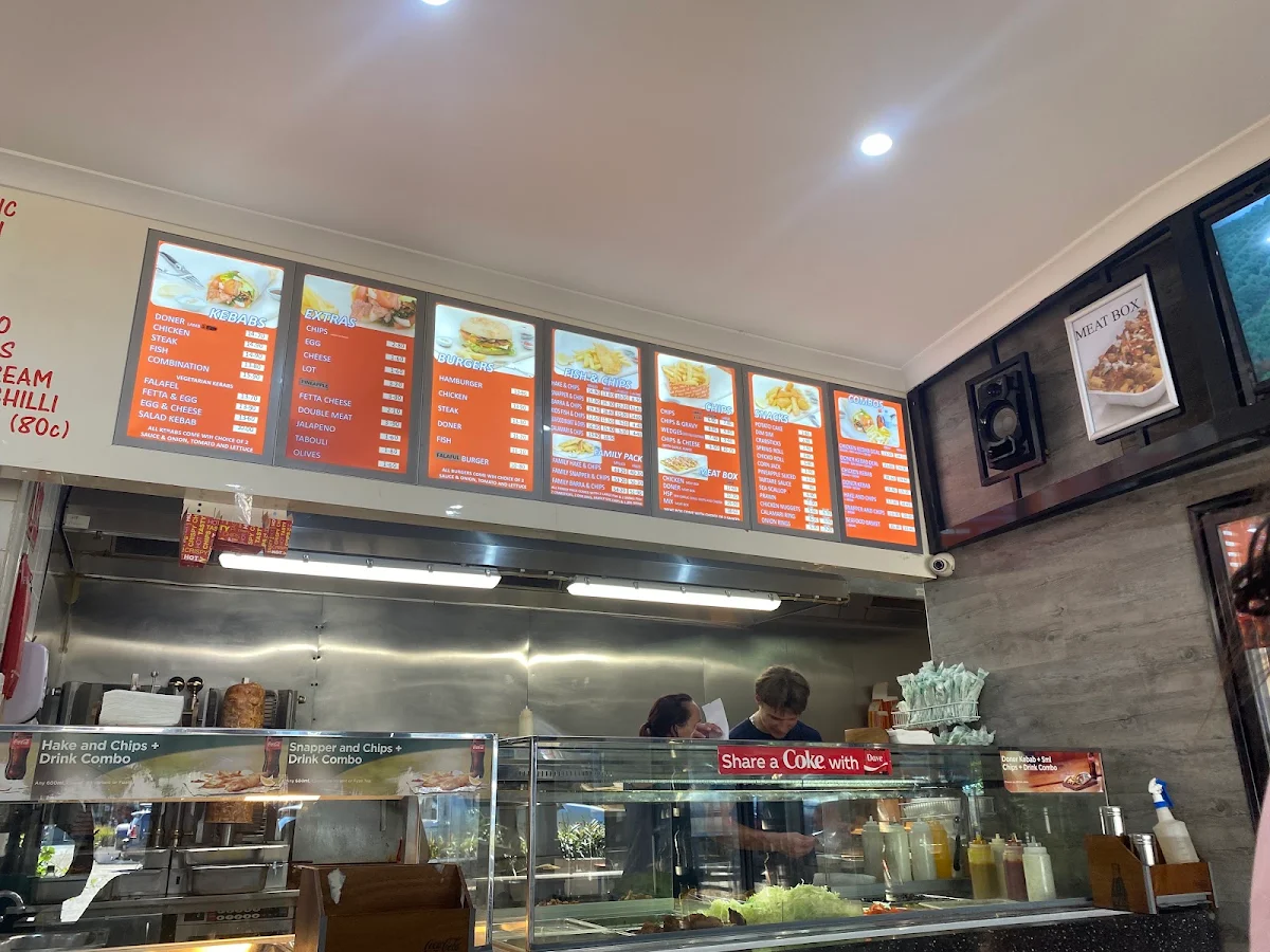 Menu, KAPPADOKIA KEBABS AND FISH & CHIPS
