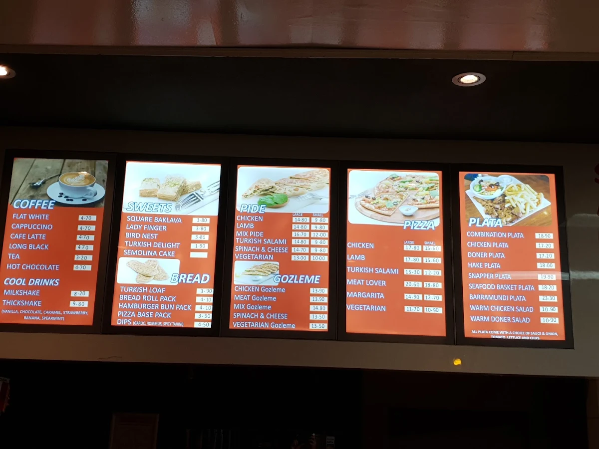 Menu, KAPPADOKIA KEBABS AND FISH & CHIPS