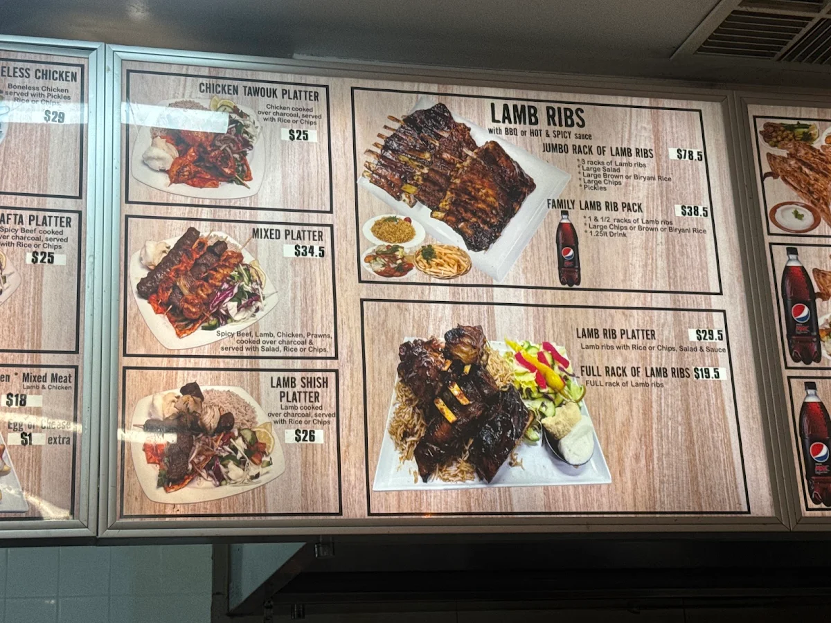 Menu, Chicken on Charcoal Flame