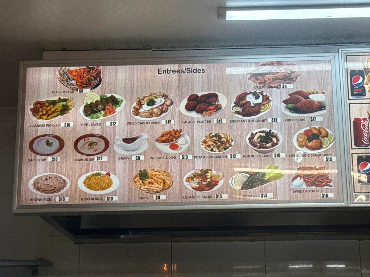 Menu, Chicken on Charcoal Flame