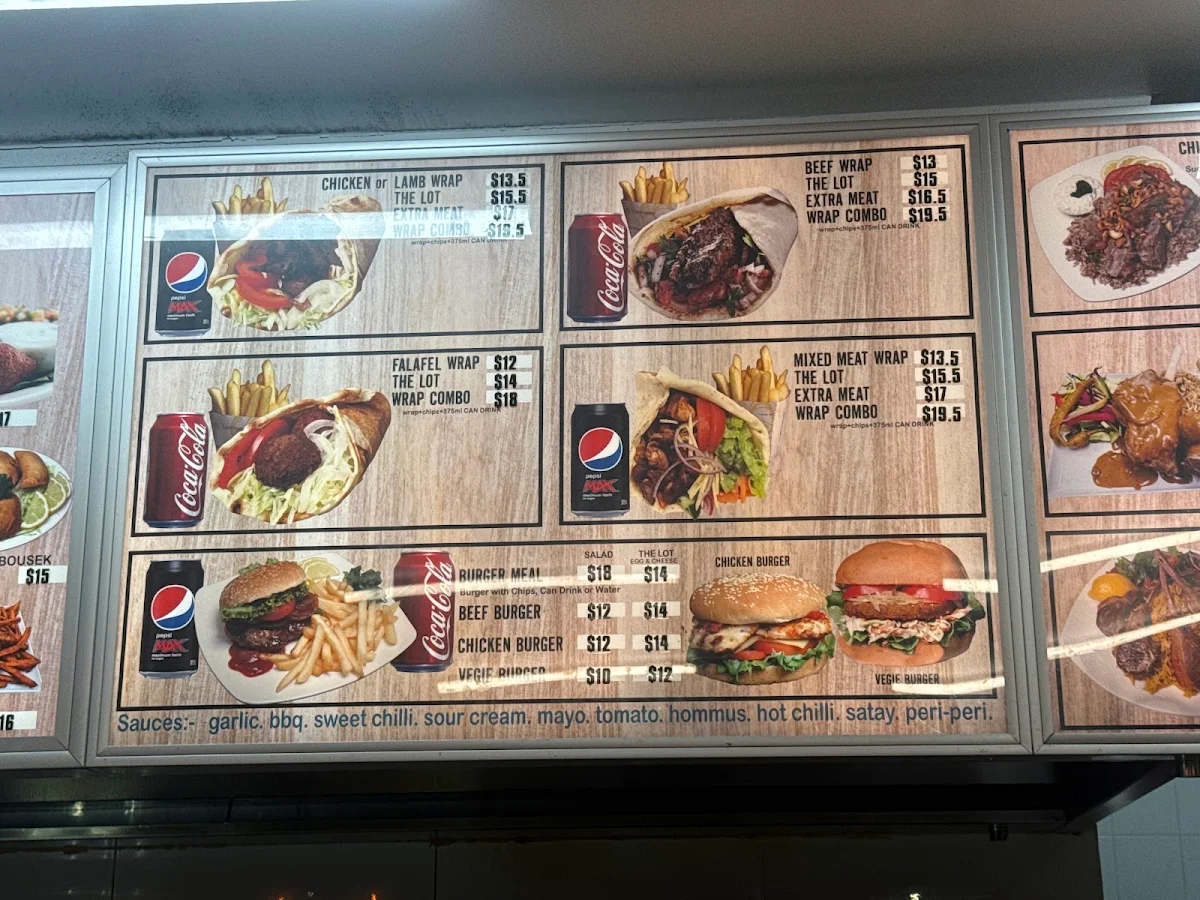 Menu, Chicken on Charcoal Flame