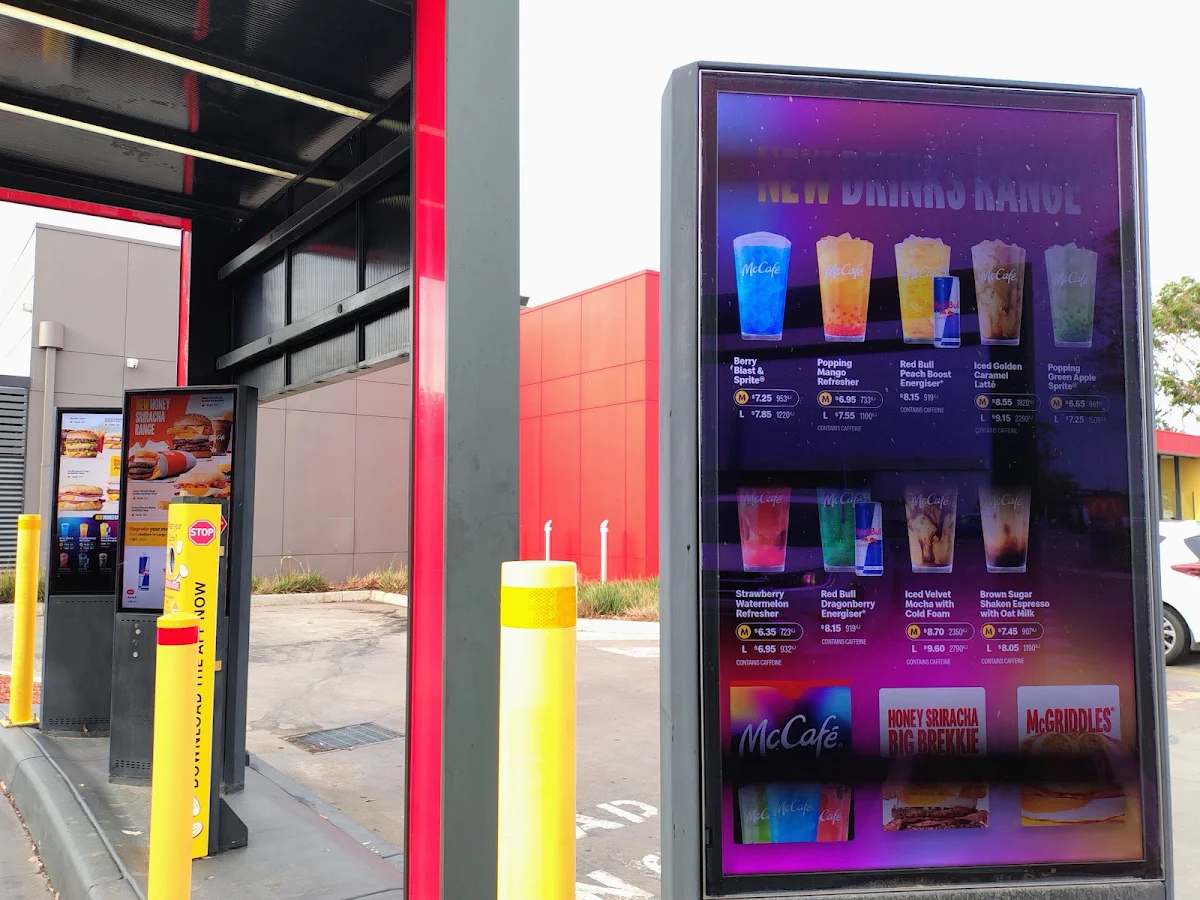 Menu, McDonald's Shepparton North