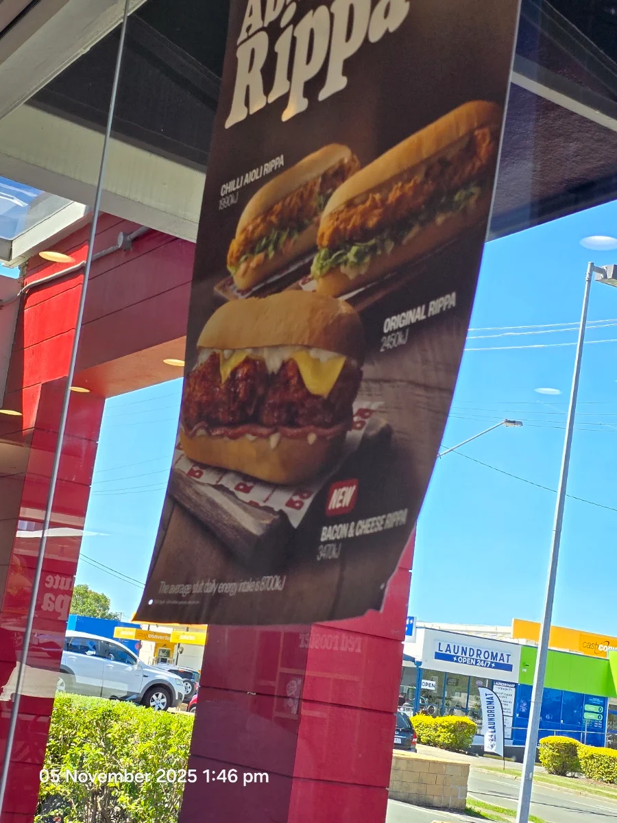 Menu, Red Rooster Beenleigh