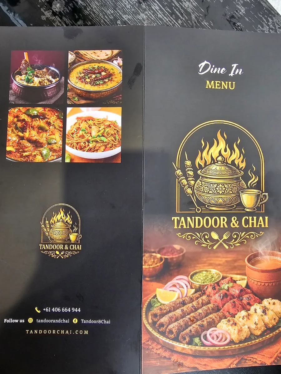 Menu, Tandoor & Chai