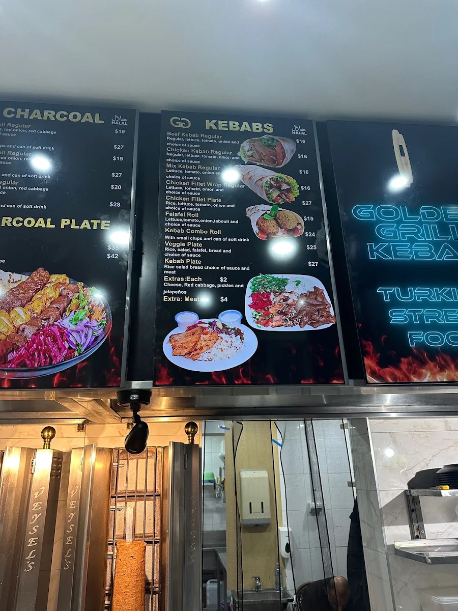 Menu, Golden Grill Turkish Street Food