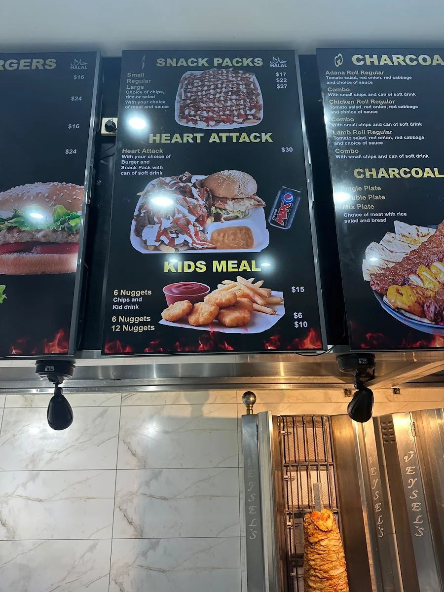 Menu, Golden Grill Turkish Street Food