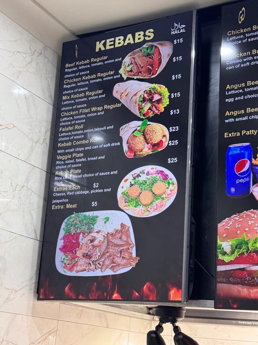 Menu, Golden Grill Turkish Street Food