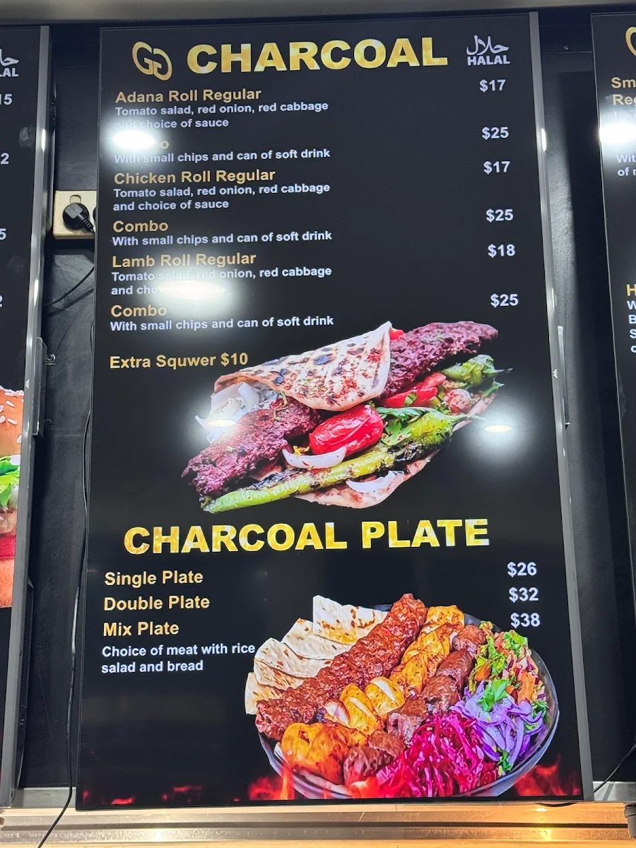 Menu, Golden Grill Turkish Street Food