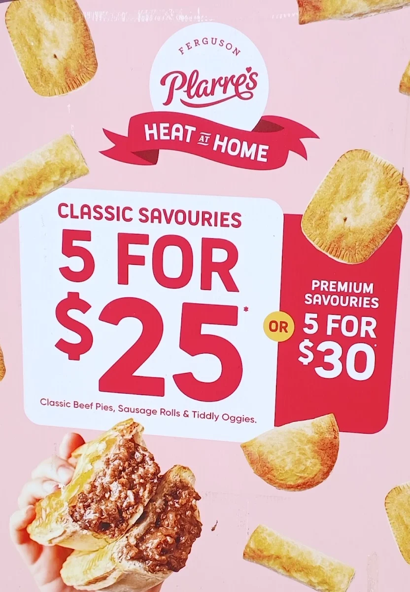 Menu, Ferguson Plarre's Bakehouse - Essendon