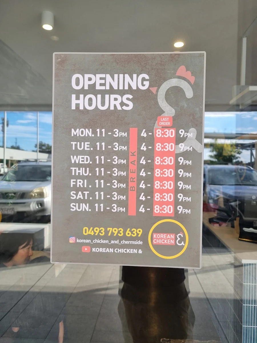 Menu, Korean Chicken & (Chermside)