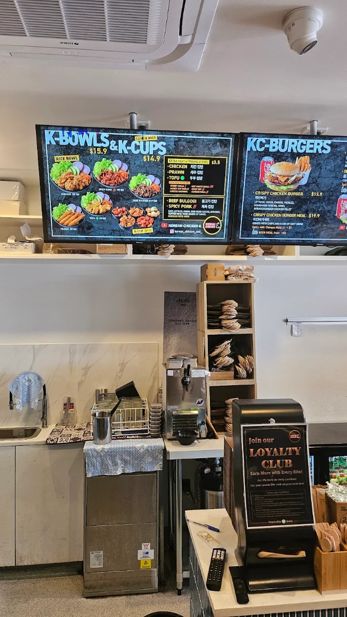 Menu, Korean Chicken & (Chermside)