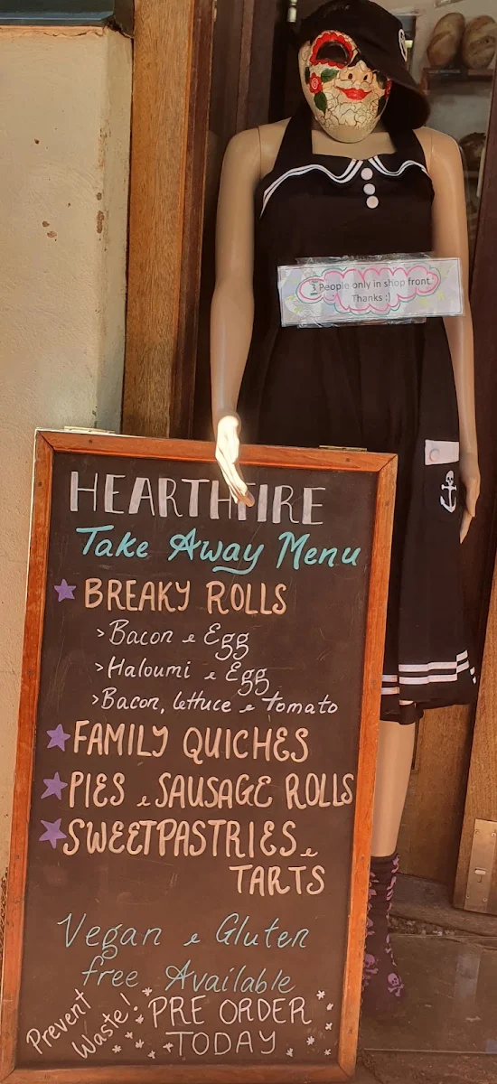 Menu, Hearthfire Bellingen