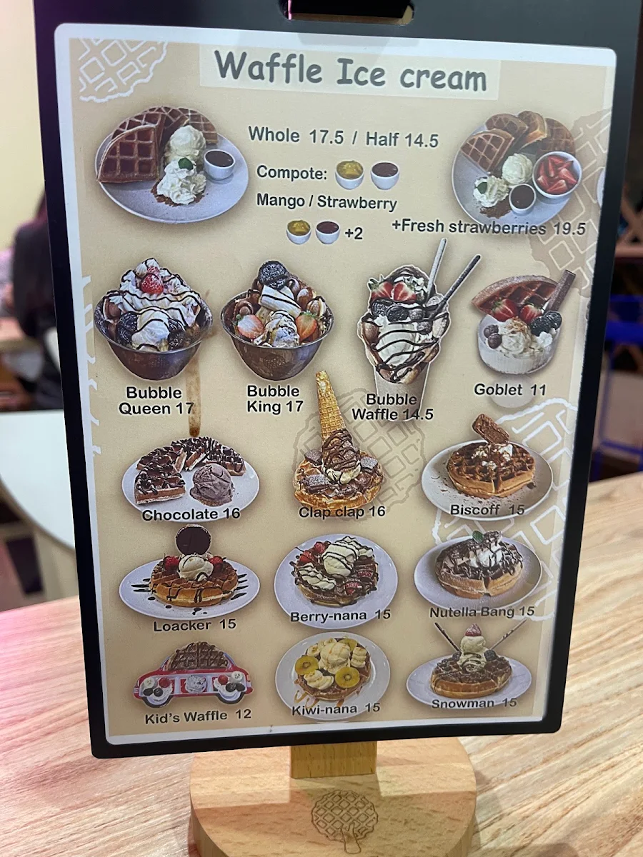 Menu, Waffle Tree