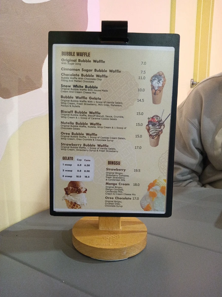 Menu, Waffle Tree
