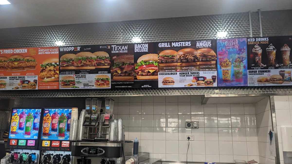 Menu, Hungry Jack's Burgers Grafton