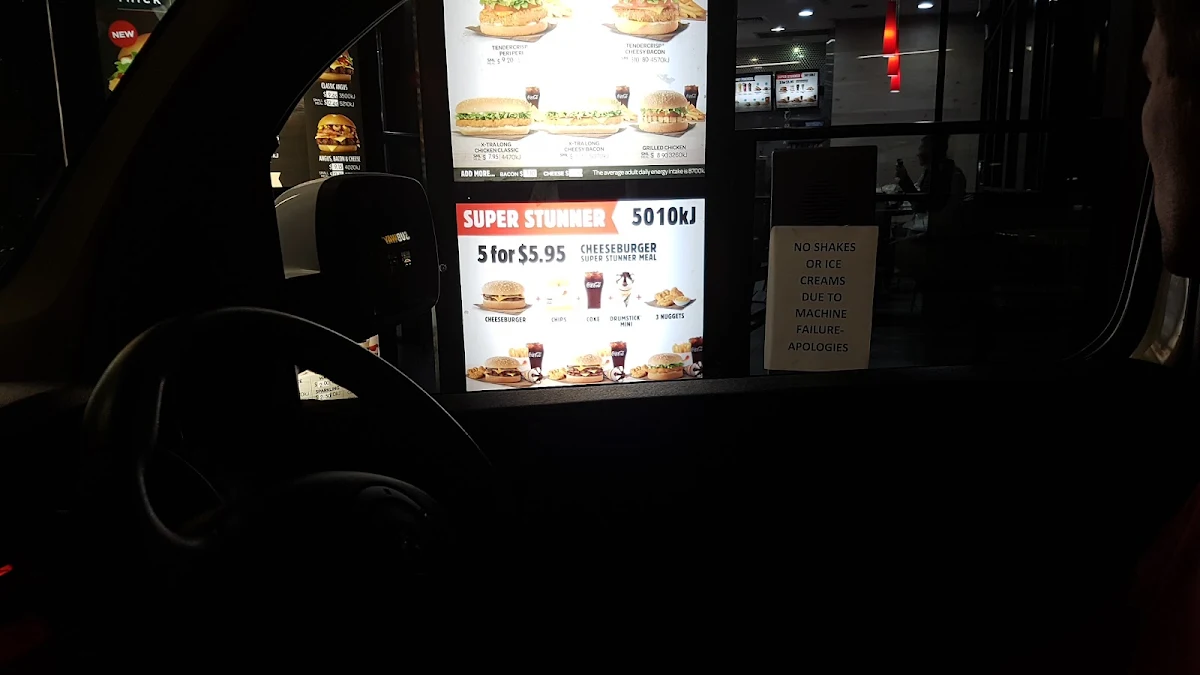 Menu, Hungry Jack's Burgers Grafton