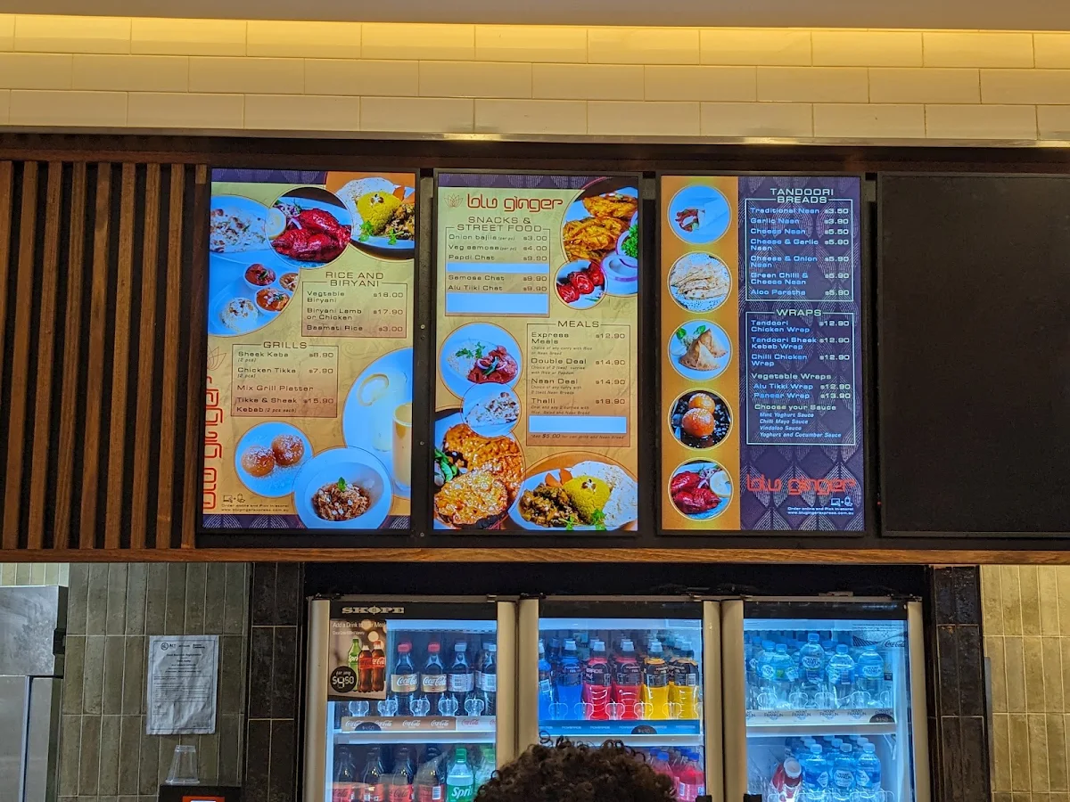 Menu, blu ginger express