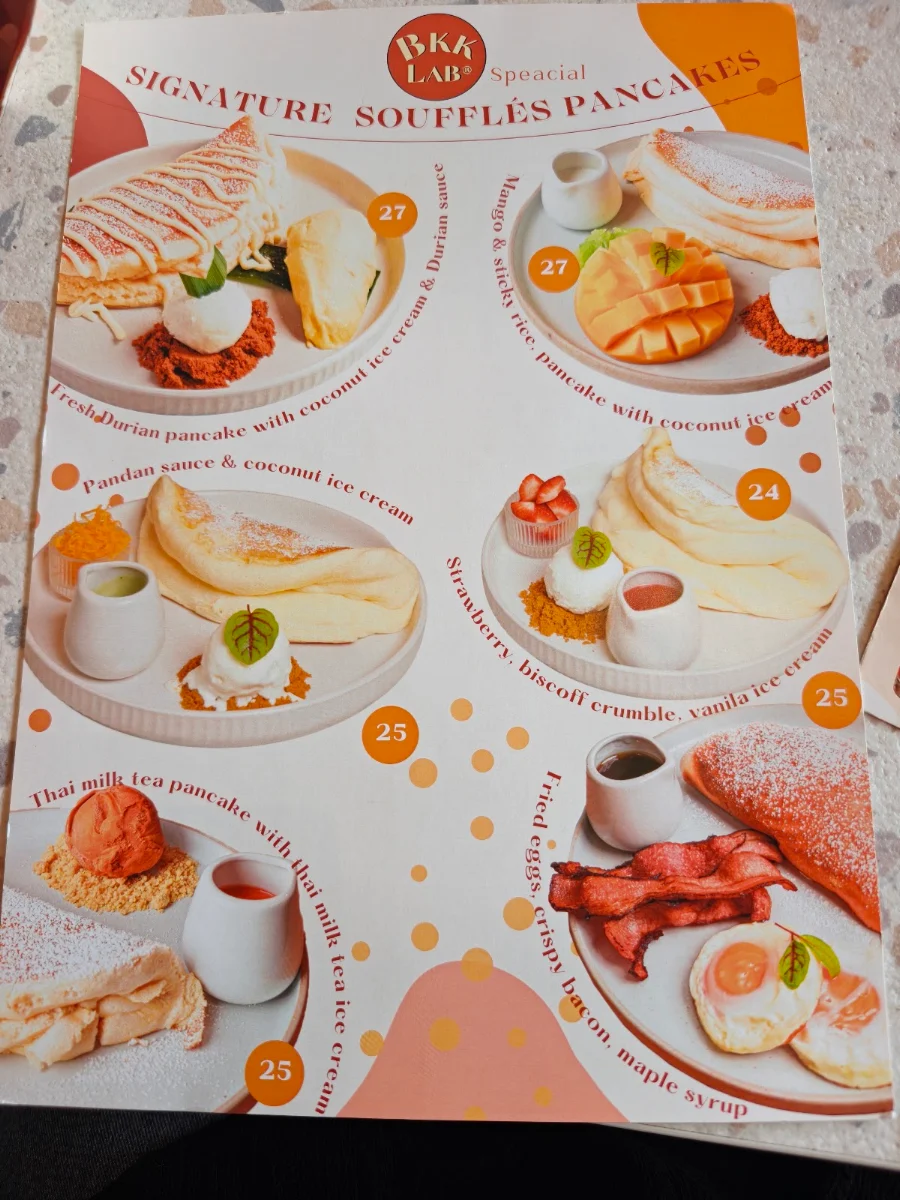 Menu, BKK Laboratory