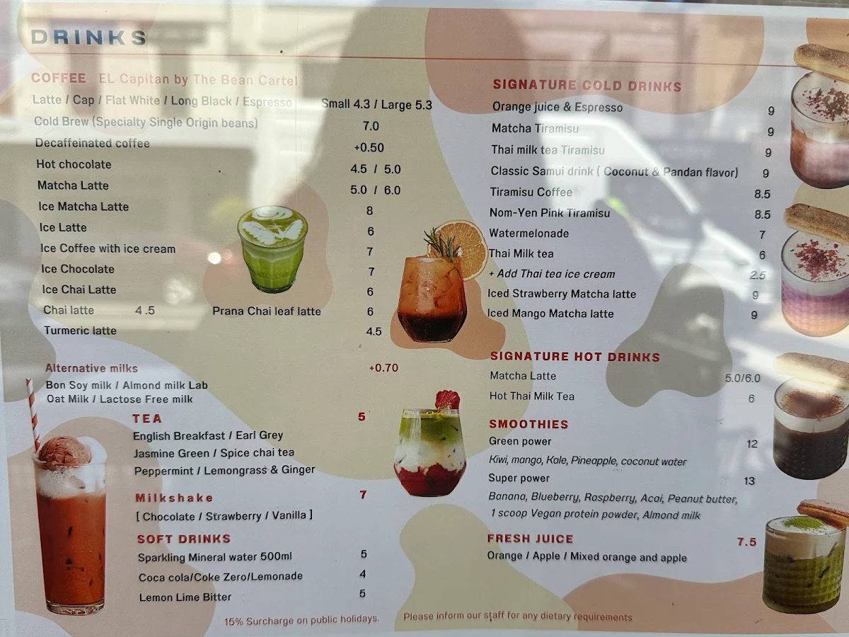 Menu, BKK Laboratory
