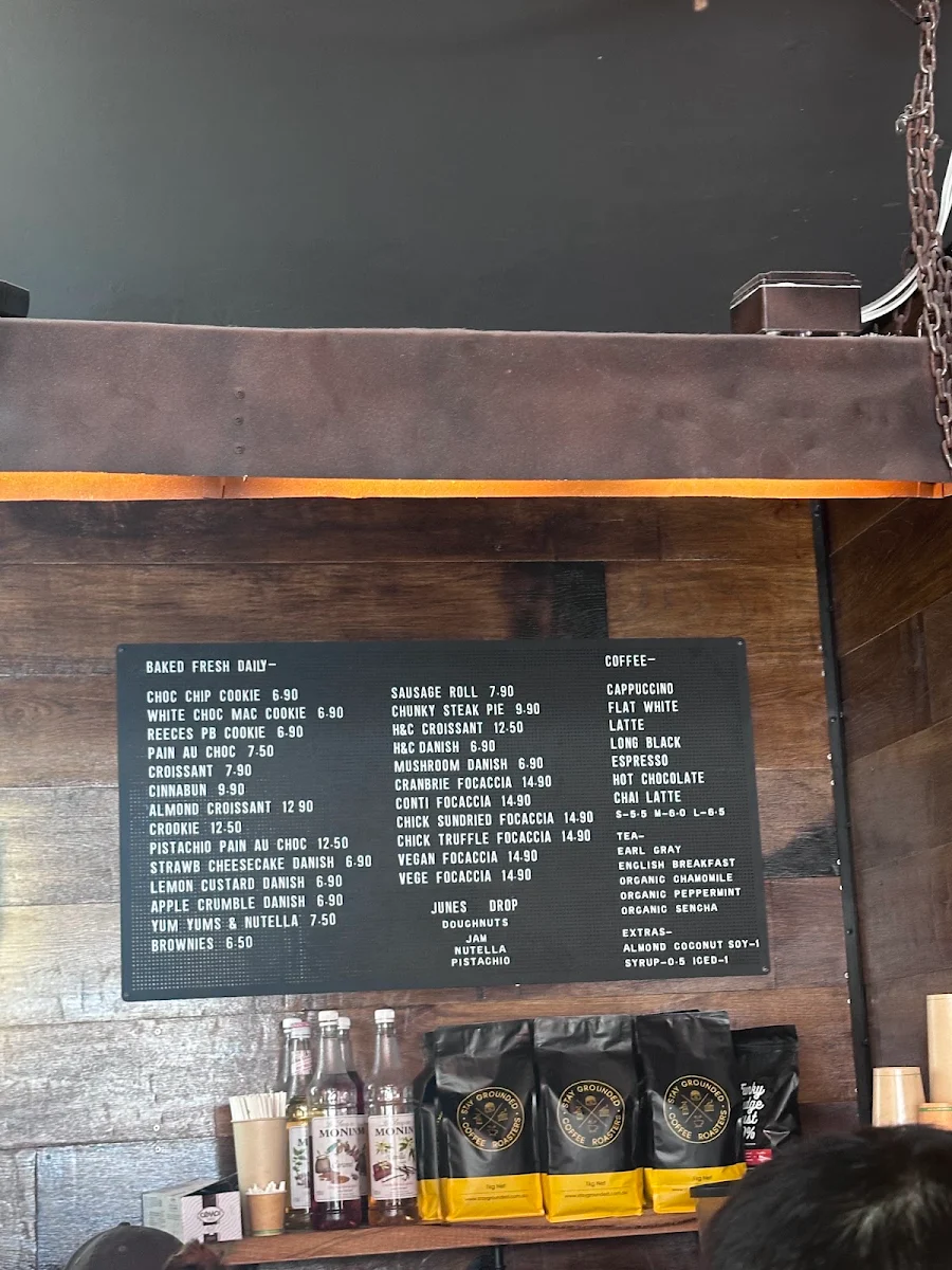 Menu, Dough Street