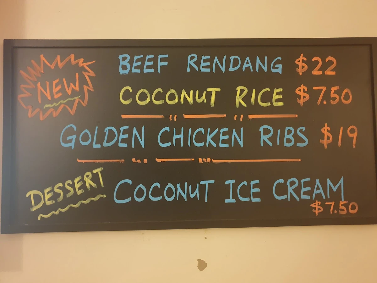 Menu, Hong Kong Chinese Restaurant Cowra