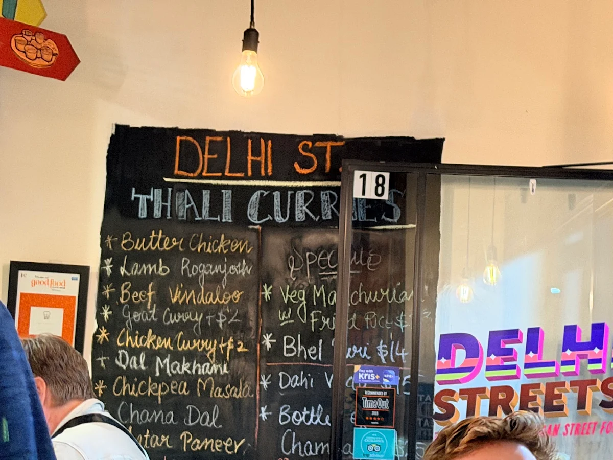 Menu, Delhi Streets