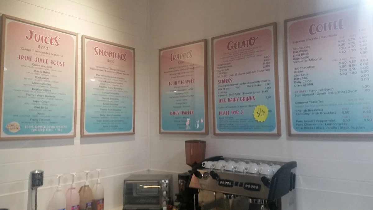 Menu, Kapé Centro