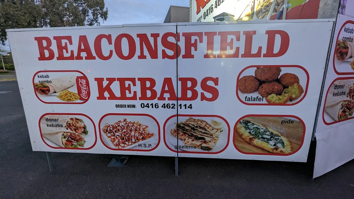 Menu, Beaconsfield Kebabs