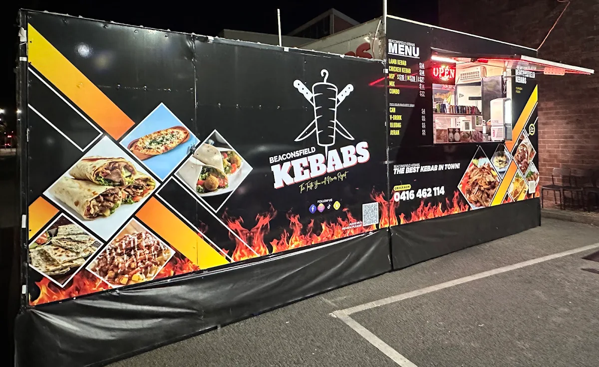 Menu, Beaconsfield Kebabs