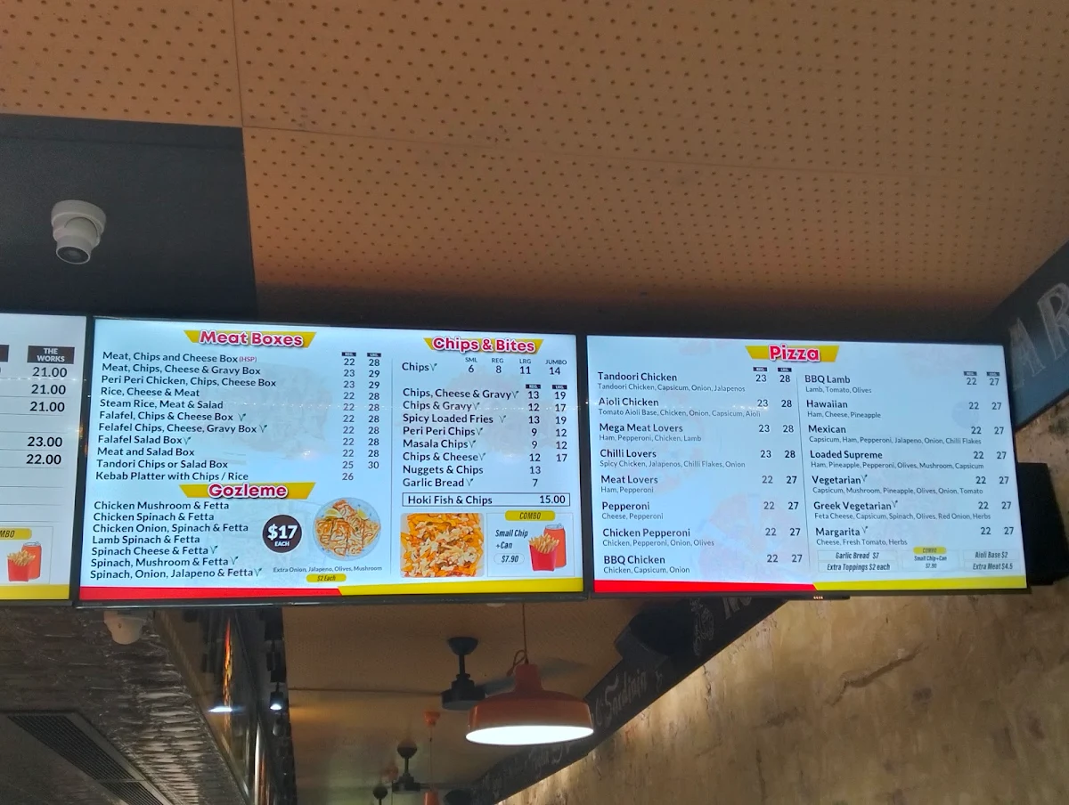 Menu, Downtown Cafe