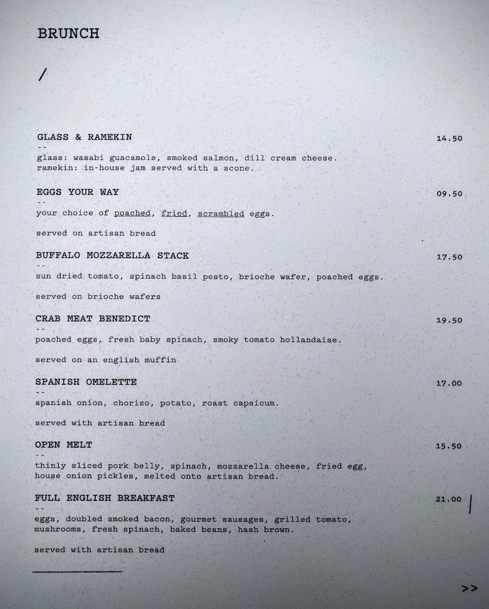 Menu, Local Mbassy