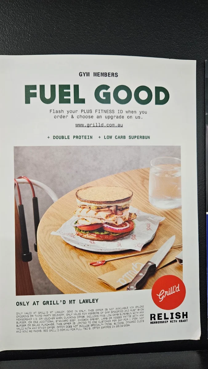 Menu, Grill'd Burgers - Mt Lawley