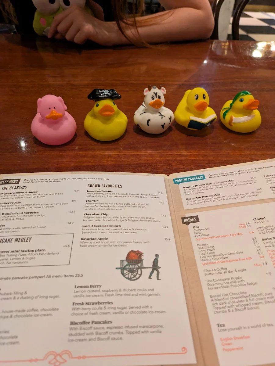 Menu, The Pancake Parlour Southland