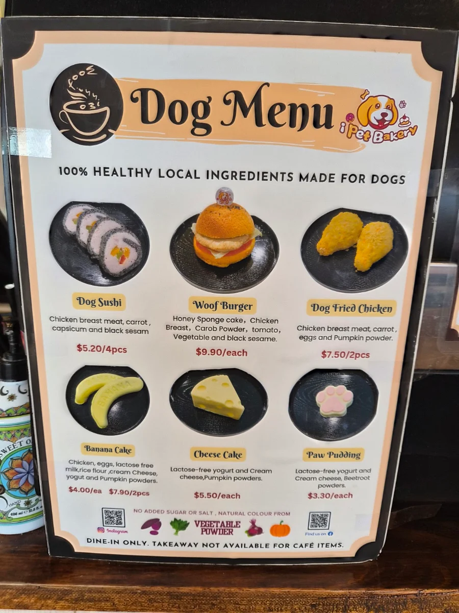 Menu, Woofissimo