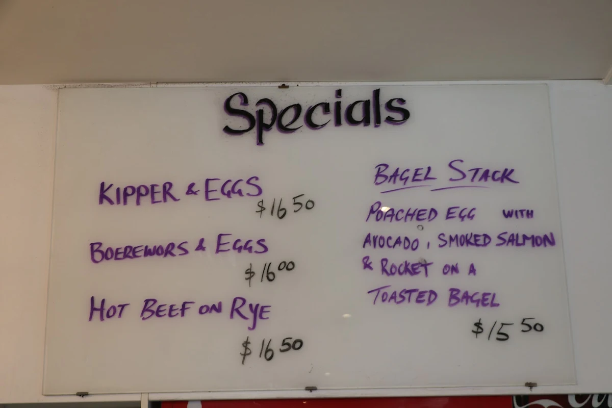 Menu, Michael's Double Bay